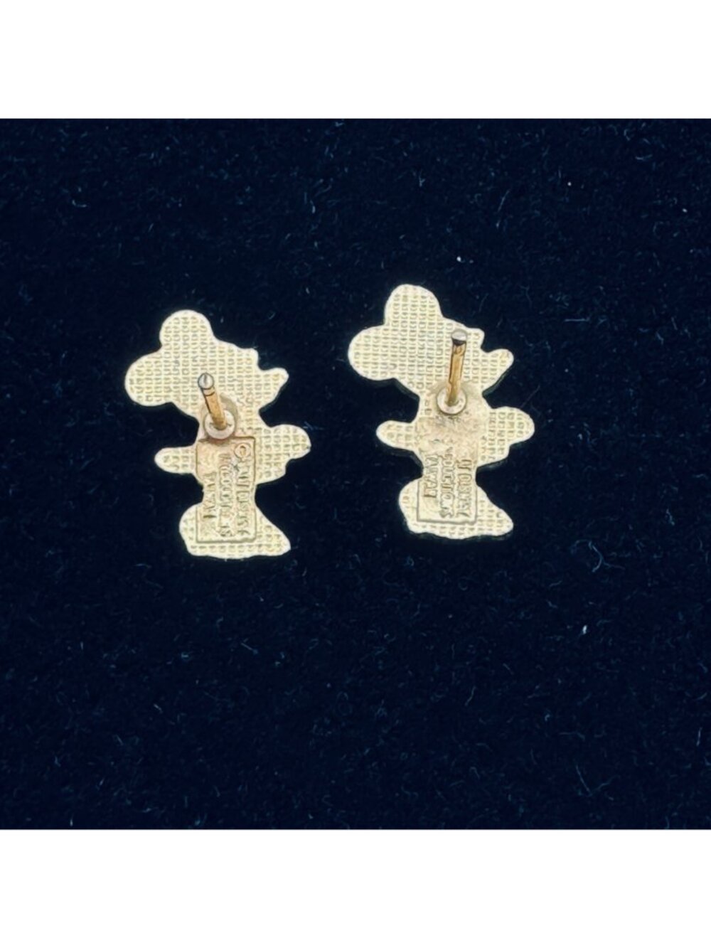 Vintage 1970s Minnie Mouse Earrings Post Stud Pre '86 Walt Disney Productions - Picture 3 of 6